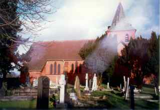 Churchyard in Saughall