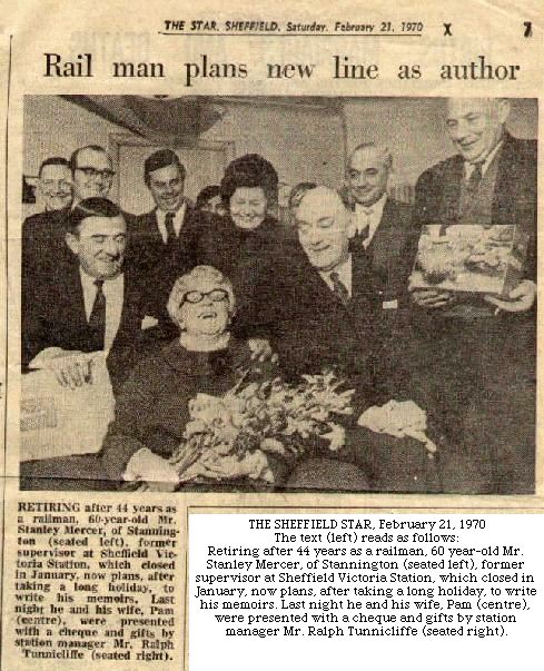 Newpaper article on Stan's Retirement from British Rail